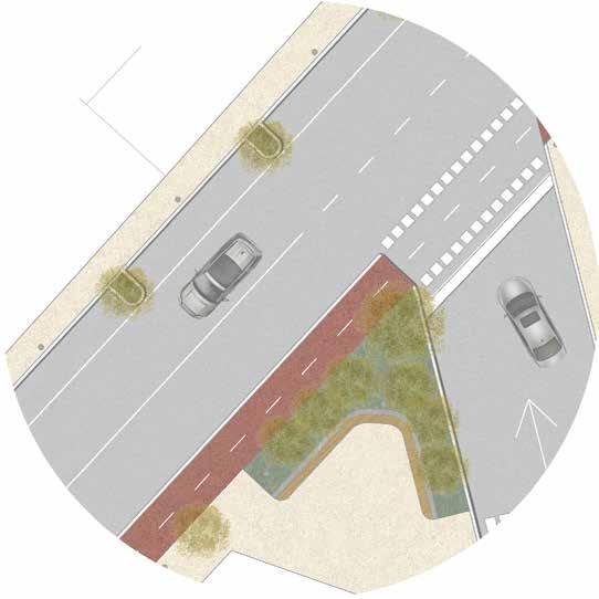 Nel lato opposto della strada, così come potranno essere realizzati diversi tratti di via Padova, è prevista la posa di alberi a medio fusto che possono arredare la strada e segnare l