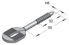 Vite ad occhiello ovale Versione: Con fi letto per legno Materiale: Acciaio Finitura: Zincatura galvanica (GALV) Vite ad occhiello ovale Descrizione Filetto Peso Conf.