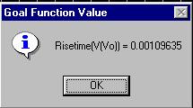 Lo stesso software applicativo grazie alla fuzioalità PROBE CURSOR ha cosetito di ricavare direttamete dal grafico il valore di τ.
