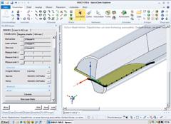 Programmazione diretta mediante modello 3D Per la lavorazione di strutture 3D complesse le geometrie degli utensili vengono caricate in un formato dati 3D comunemente in uso e scomposte in strati di
