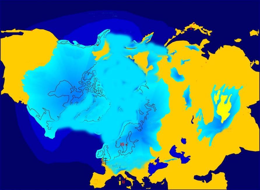 Glaciazioni Negli ultimi 2,6 milioni di anni si sono verificate almeno cinque grandi glaciazioni, durante le quali i ghiacciai sono arrivati a coprire metà del