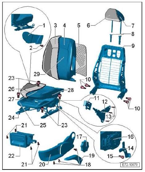 Sicuramente il lavoro sarebbe semplicissimo se si smontassero i sedili, tuttavia io ho deciso di non smontarli, anche perchè sotto ai sedili ci sono i collegamenti elettrici degli airbags e dei