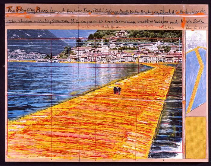 3.2.2 The Floating Piers, un opera sensoriale unica nel suo genere The Floating Piers è un'installazione artistica temporanea dell'artista Christo, concepita come una passerella che attraversa le