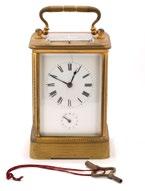 STRIKING AND REPEATING AND ALARM CARRIAGE CLOCK, EARLY 20C.