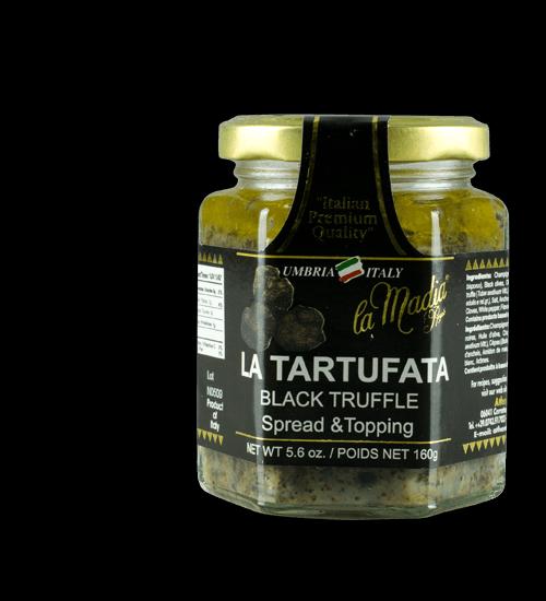 Tartufata Descrizione: Salsa al tartufo nero d Estate (Tuber aestivum Vitt.) spalmabile, ideale per preparare ricette di vario genere. Ottima come spuntino spalmata sul pane.