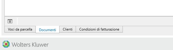 Segnalibro Documenti Il Segnalibro Documenti contiene l elenco dei documenti di fatturazione relativi alla pratica aperta.