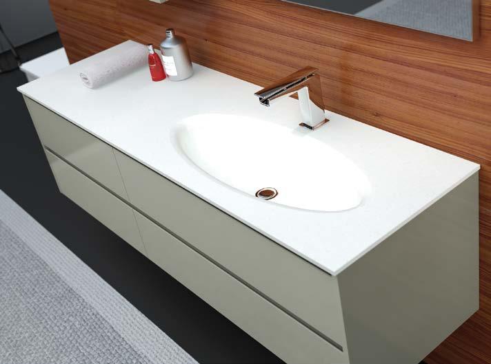 Corian Specchio: SP900 Dimensioni Mobile: 174x48x52