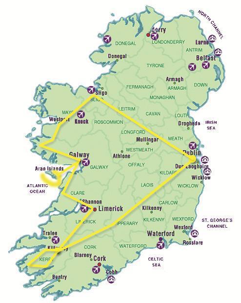 Tour OVEST d IRLANDA Tour da Dublino a Dublino in pullman con guida, in italiano, 8 giorni / 7 notti partenze garantite, Trattamento di prima colazione e 5 cene, Trasferimenti inclusi.