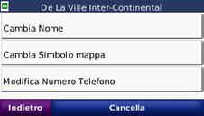 4. Toccare un pulsante per modificare la posizione: Cambia Nome Inserire un nuovo nome e toccare Fatto. Cambia Simbolo mappa Toccare un nuovo simbolo.