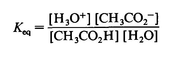 Forza di acidi e basi: K a e pk a La reazione di acido acetico con H 2 O è un