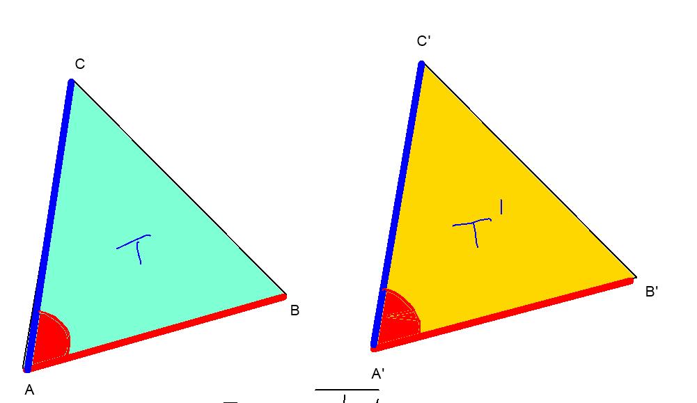 AB A B BC B C AC A C Primo criterio di congruenza (LAL) Due triangoli