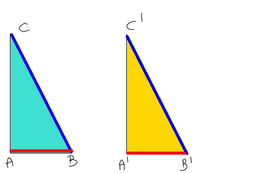 BC B C B B Di conseguenza anche C C Per il 2^ Criterio (ALA) i triangoli