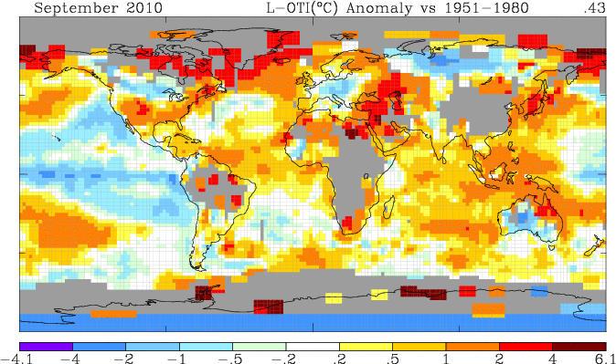 Dataset GISS anomalie di