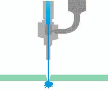 Testa di taglio a cinque assi con sistema Jet Performance Control (jpc) con rotazione infinita (opz.