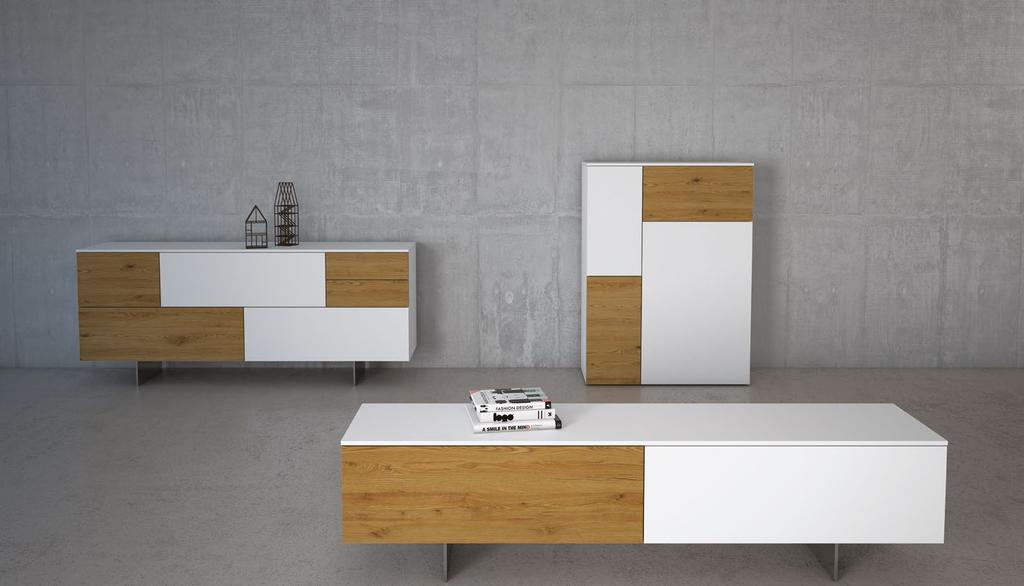 STRUTTURA E ANTA ECOWOOD BIANCO, DETTAGLIO ANTA IMPIALLACCIATO, TOP ECOWOOD BIANCO # COLORI BIANCO.