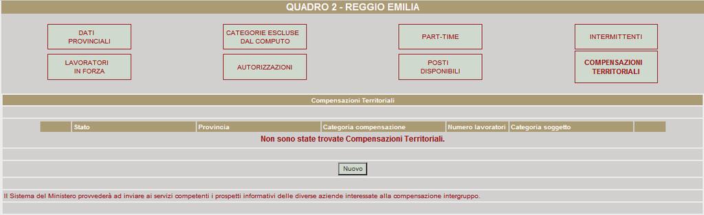 Tale sezione si visualizza in modo identico a quella del Part-time e anche le regole di calcolo per le esclusioni sono le stesse.