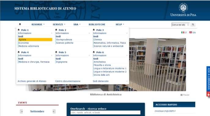 Sistema bibliotecario di