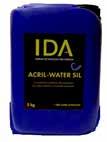 LINEA CONSOLIDANTI ACRIL-WATER SIL Consolidante protettivo idrorepellente acril-silossanico in emulsione acquosa per pietre naturali e manufatti assorbenti. Fascia colore 10 lt 109.