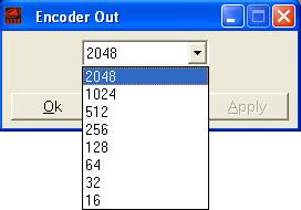 "Encoder Out" nell'interfaccia Speeder One: F10 U3