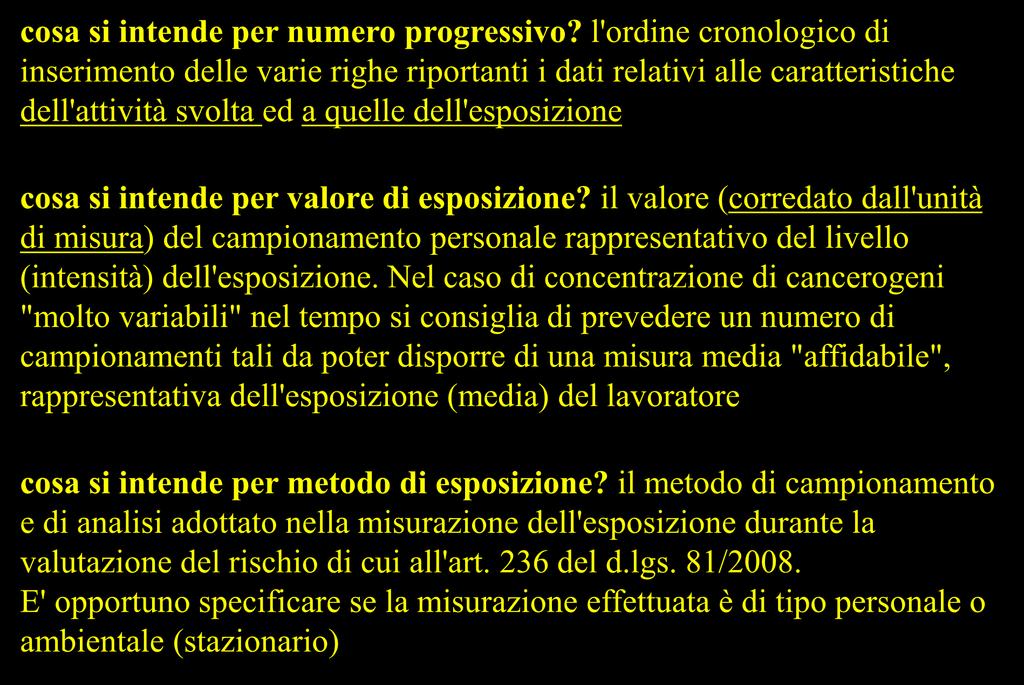 cosa si intende per numero progressivo?