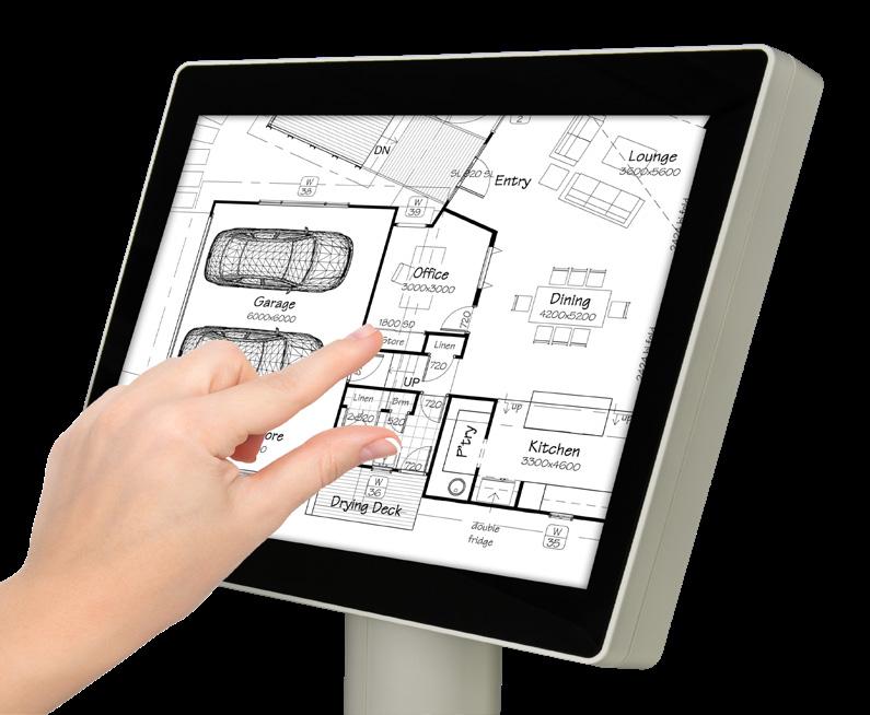 utente touchscreen facilmente comprensibili e anteprime delle immagini su schermo.