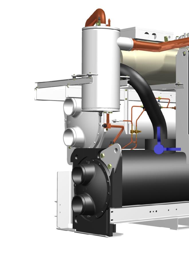 Refrigeratori raffreddati ad acqua RTWD Più facile da usare Il comando intelligente Trane AdaptiView CH530 ottimizza le elevate prestazioni e assicura un funzionamento sicuro in tutti i tipi di