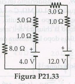 00 V = 0 (2) e in verso orario intorno alia maglia di destra, 4.00 V + I 2 (1.00 + 5.00 ) + I 3 (3.00 Q + l.00 ) -12.