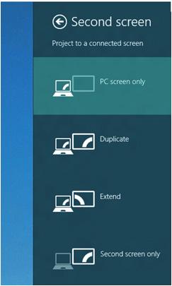 Per Windows 8/Windows 8.1 Collegare i monitor esterni al PC o notebook usando un cavo video (VGA, DVI, DP, HDMI, ecc.