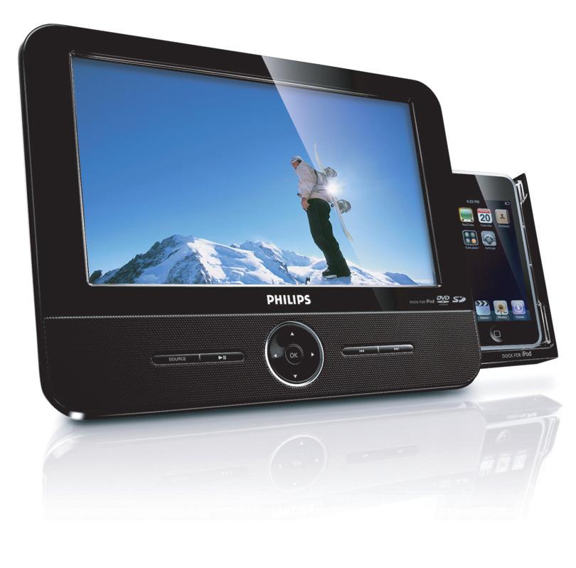 DVD Portable with dock for ipod Register your product and get support at www.philips.