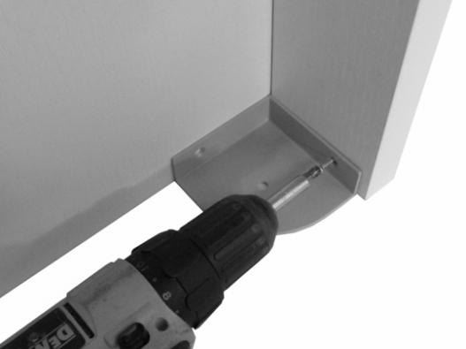 Vite / screw 3,5 x 18mm Walk in closet type 1-1a: Fit corner brackets and lock walk in closet to the backs and