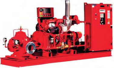 SISTEMI DI POMPAGGIO ANTINCENDIO "AXIAL SPLIT CASE" NFPA 20 FM-UL AD ASSE ORIZZONTALE - DIESEL Pump 4600-FD Flow Driver Speed Pressure range Power 5 x 4 x 10F FM 500 113,6 2600 41-92 2,83-6,34