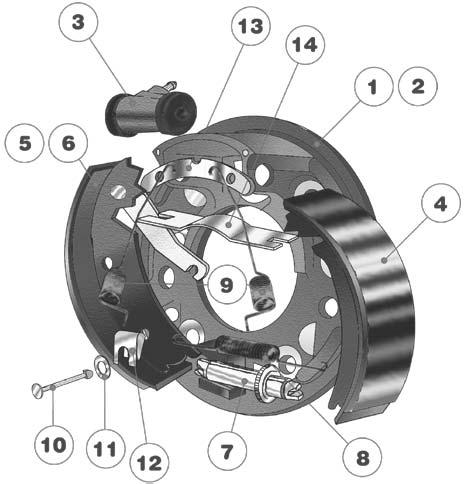 STILL 170x40 R60-16 - R70-16 MF201 Freno completo dx - Brake assembly rh MF202 Freno completo sx - Brake assembly lh PTC34 Piatto portaceppi dx - Plate rh 1 PTC35 Piatto portaceppi sx - Plate lh 2