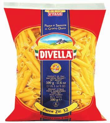 Pasta di semola di grano duro DIVELLA formati normali 500 g