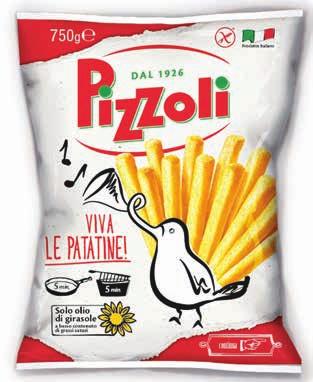 surgelato Patatine sticks PIZZOLI 750 g (al kg