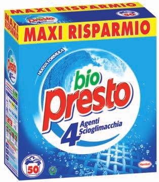 Detersivo lavatrice in polvere BIO PRESTO 50