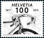 francobolli speciali «200 anni della bicicletta» sono