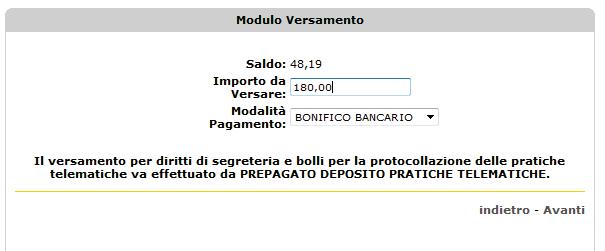 Gestione dei pagamenti Il Portafoglio elettronico ricarica del