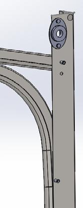 ribassata per comporre i 4 componenti del KIT Guida verticale totalmente clinciata all angolare per velocizzare il montaggio Altezza spalla (mm) VERSIONE ZINCATA Per porte da