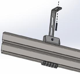 alloggiamento in plastica sagomato Staffa 90 per facilitare montaggio a soffitto