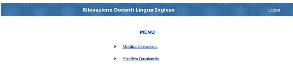 5 ACCESSI SUCCESSIVI La scuola può accedere più volte all applicazione, per la visualizzazione dei dati precedentemente inseriti, per l eventuale modifica e per la stampa del questionario.