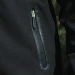 tasca interno con zip, 2 tasche esterne con zip.