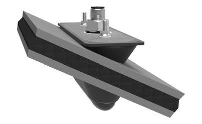 Note sulla posizione di installazione NOTA: un'imbarcazione può avere diversi angoli di deadrise in base alla forma dello scafo.