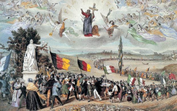 La rivoluzione si diffonde in Europa Ci furono rivolte in Germania, in Prussia e perfino a Vienna, nel cuore dell Impero asburgico (marzo 1848).