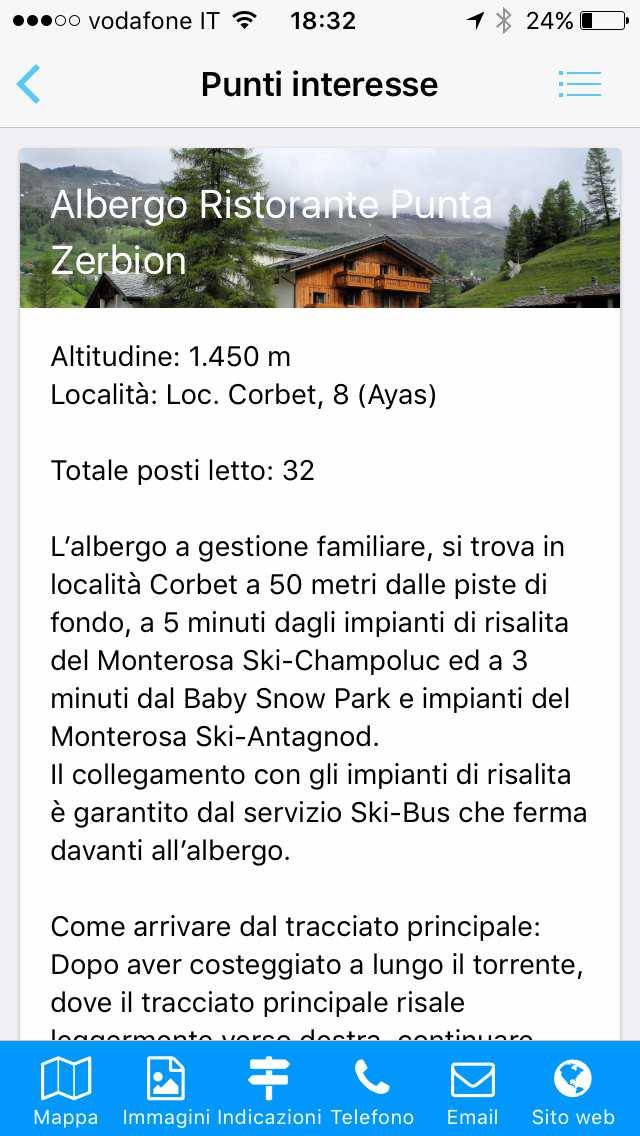 telefono della struttura - Email serve per inviare una email - Sito Web apre il sito web Percorso su Google Maps utilizzando le funzionalità di Google Maps è possibile