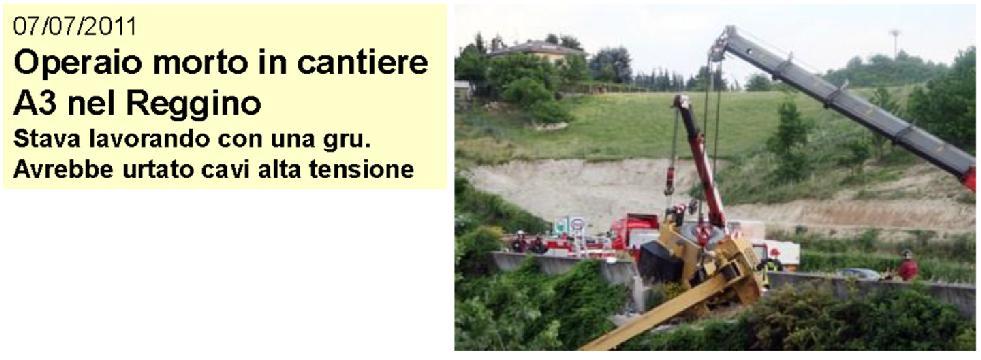 Questo cantiere era gestito, attraverso una serie di affidamenti e subappalti dall Anas spa, alla società consortile per azioni Salerno-Reggio Calabria, da questa al Consorzio Erea, (costituito dalle