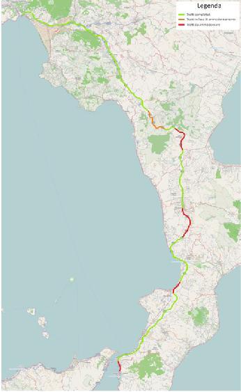 L'autostrada A3 Salerno - Reggio Calabria è la principale arteria di scorrimento che collega la Sicilia e le estreme regioni meridionali tirreniche alla grande rete autostradale europea allacciandosi