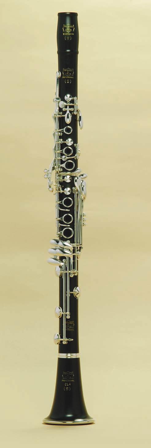 CL.4 Virtuoso Clarinetto in SIb Due barilotti di diversa lunghezza e corpo, B1 per un suono più scuro, B2 per