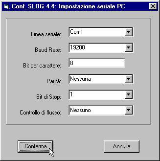 ITALIAN TECHNOLOGY grifo CONFIGURAZIONE B1) Installare sul PC il programma Conf_SLOG, ovvero l'utilità appositamente realizzata da grifo per configurare comodamente e velocemente la S-LOG.