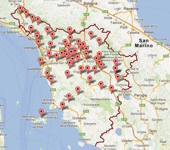 Censimento Regione Toscana al 31/12/2011 306