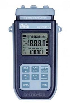 1 misura: l'umidità relativa e la temperatura utilizzando sonde combinate, provviste di un sensore di temperatura Pt100 o termocoppia; la sola temperatura utilizzando sonde ad immersione,